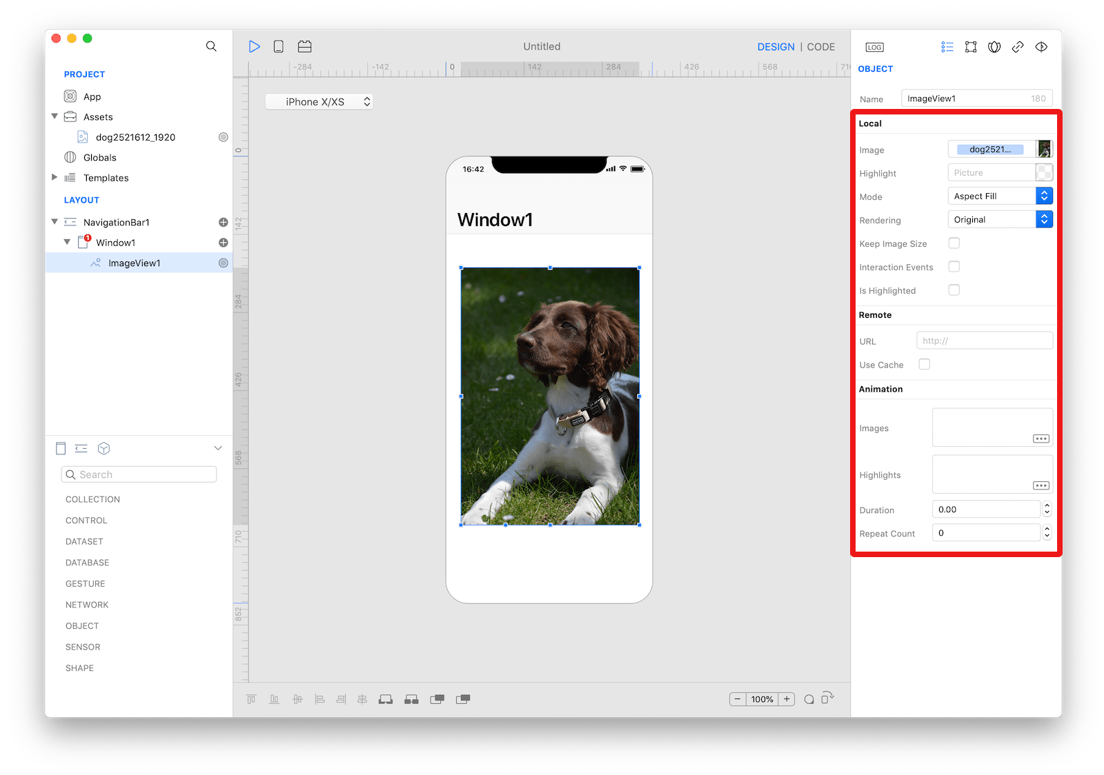 `ImageView` inspector